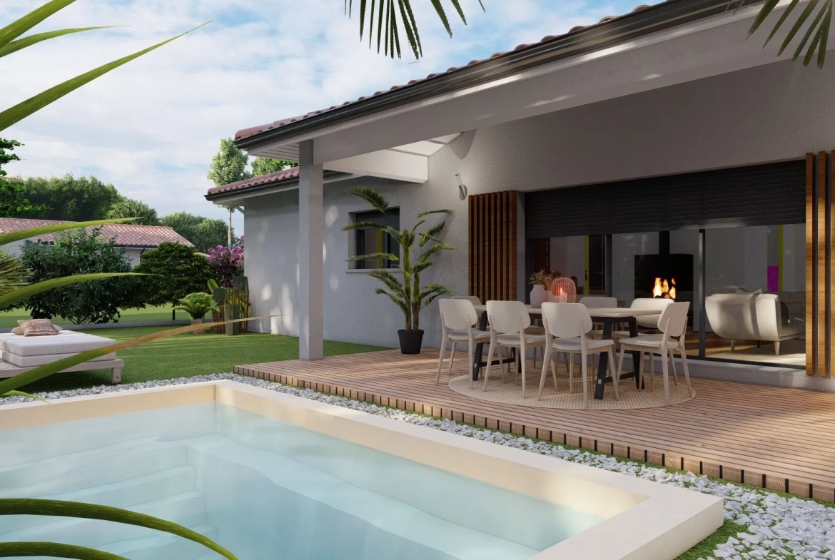 Maison contemporaine 4 pièces avec terrasse à Laluque 