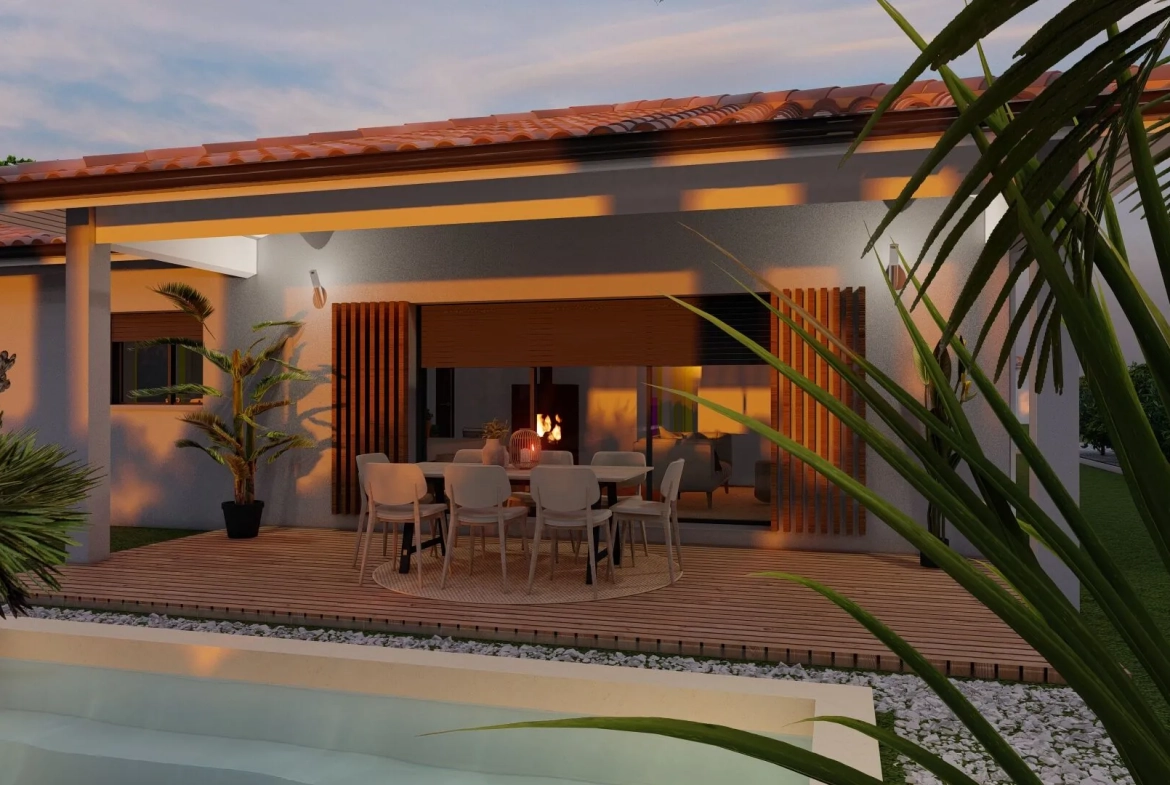 Maison contemporaine 4 pièces avec terrasse à Laluque 