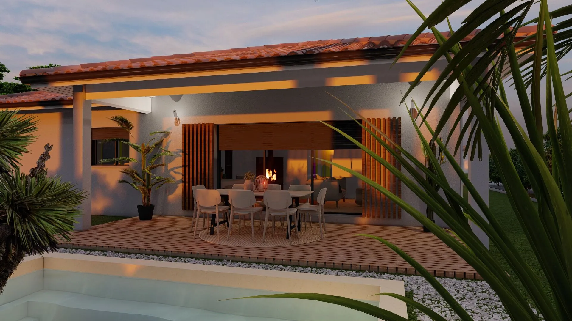 Maison contemporaine 4 pièces avec terrasse à Laluque 