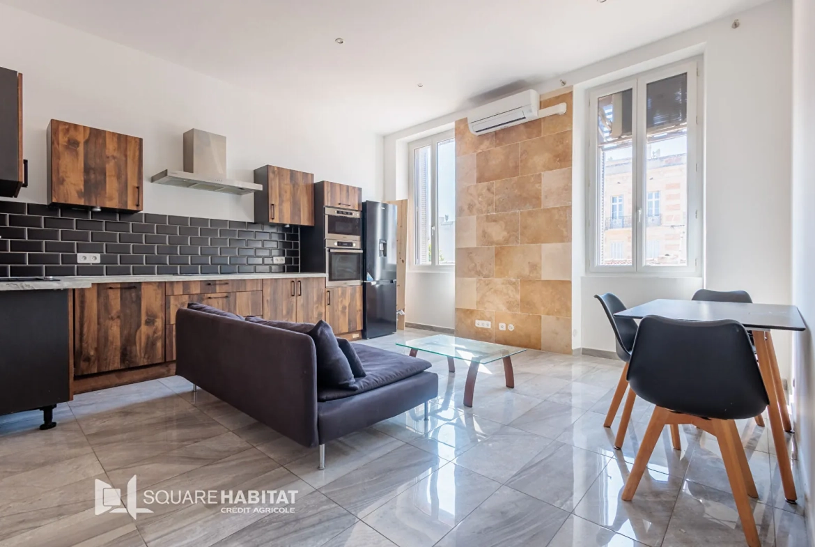 Appartement 2 pièces rénové de 41 m² à Marseille dans le 16ème arrondissement 
