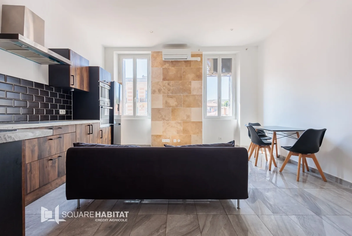 Appartement 2 pièces rénové de 41 m² à Marseille dans le 16ème arrondissement 