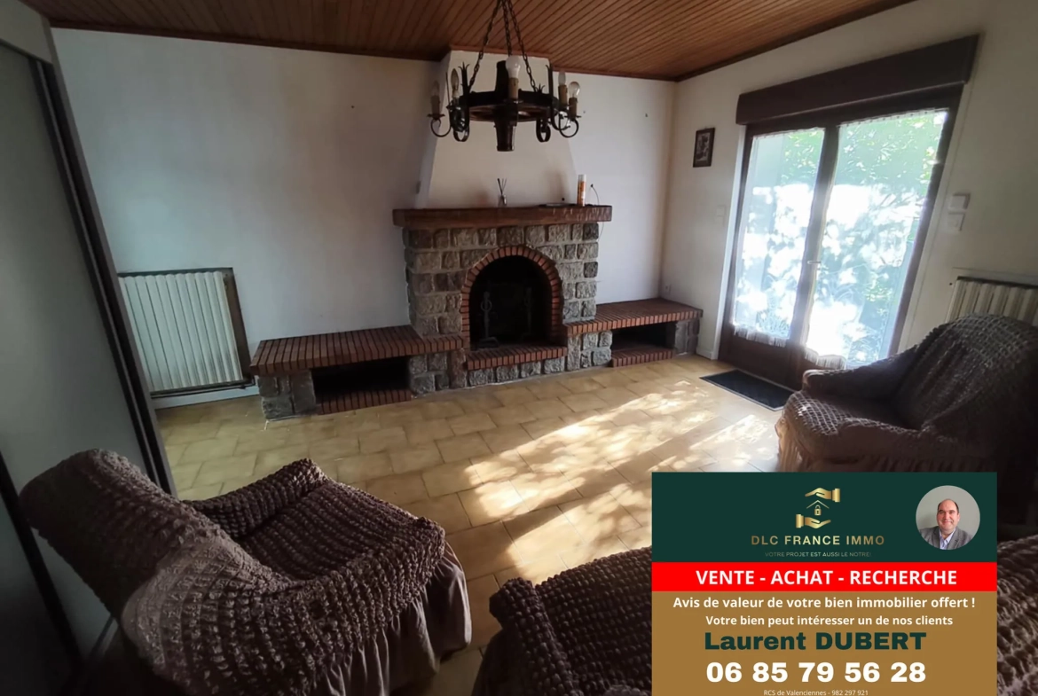 Maison individuelle à Wallers proche Lille et Valenciennes à moderniser 