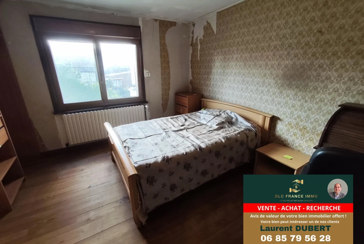 Maison individuelle à Wallers proche Lille et Valenciennes à moderniser 