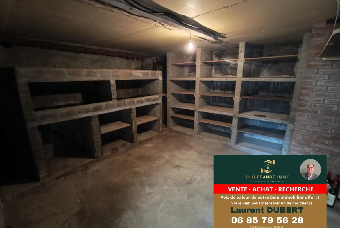 Maison individuelle à Wallers proche Lille et Valenciennes à moderniser 