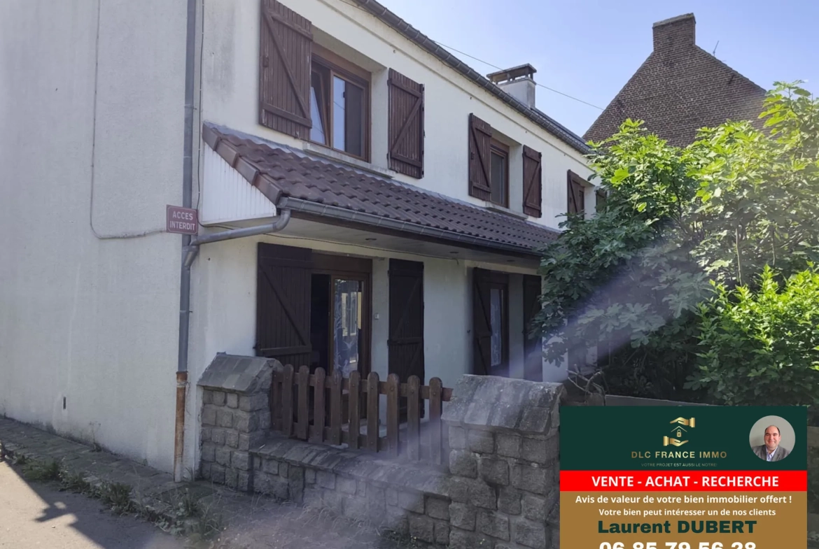 Maison individuelle à Wallers proche Lille et Valenciennes à moderniser 
