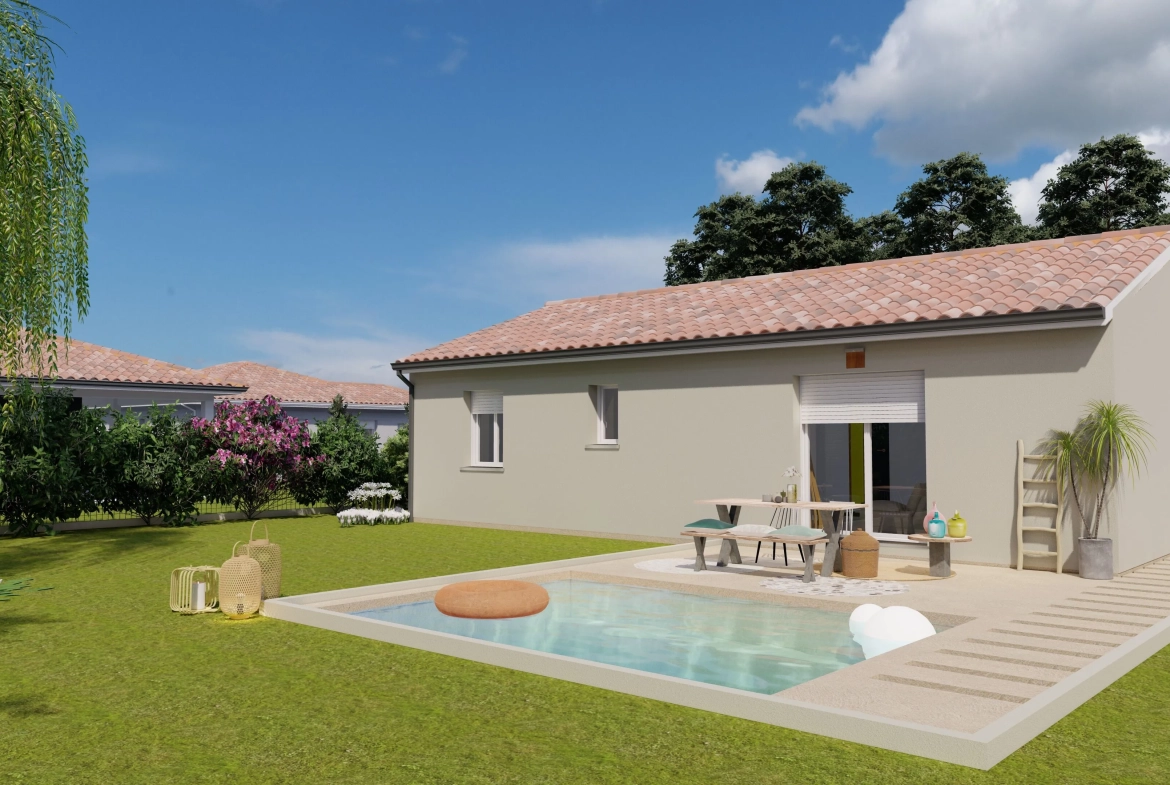 Maison neuve 2 chambres à Nieul avec terrain de 1100 m² - Conception moderne et haute performance énergétique 