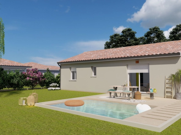 Maison neuve 2 chambres à Nieul avec terrain de 1100 m² - Conception moderne et haute performance énergétique