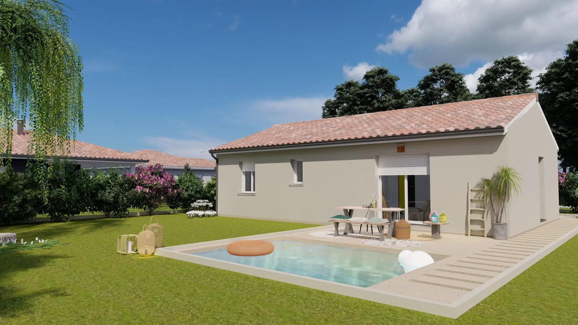 Maison neuve 2 chambres à Nieul avec terrain de 1100 m² - Conception moderne et haute performance énergétique 