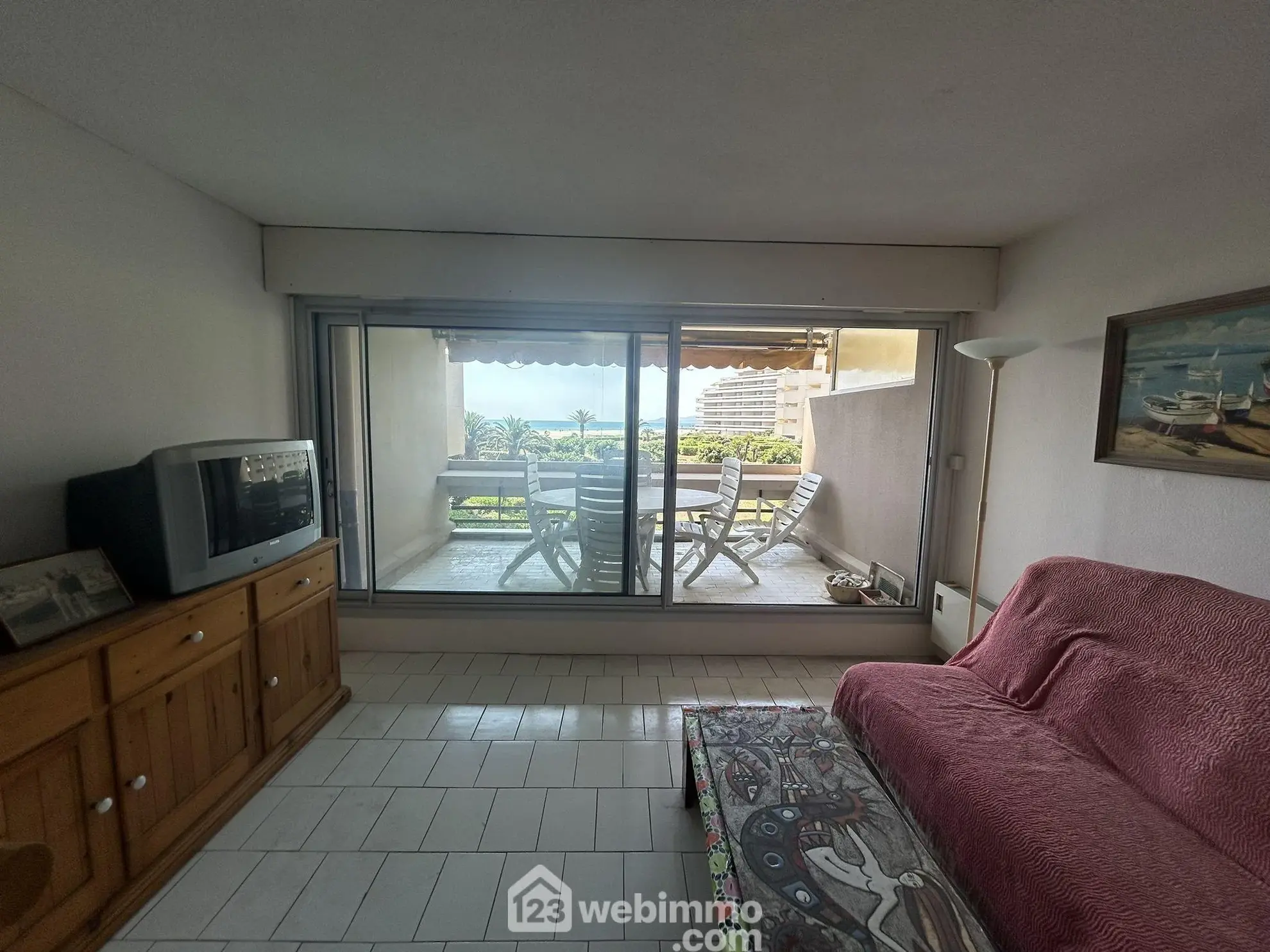 Appartement 2 pièces avec terrasse et vue mer à Canet-Plage Sud 