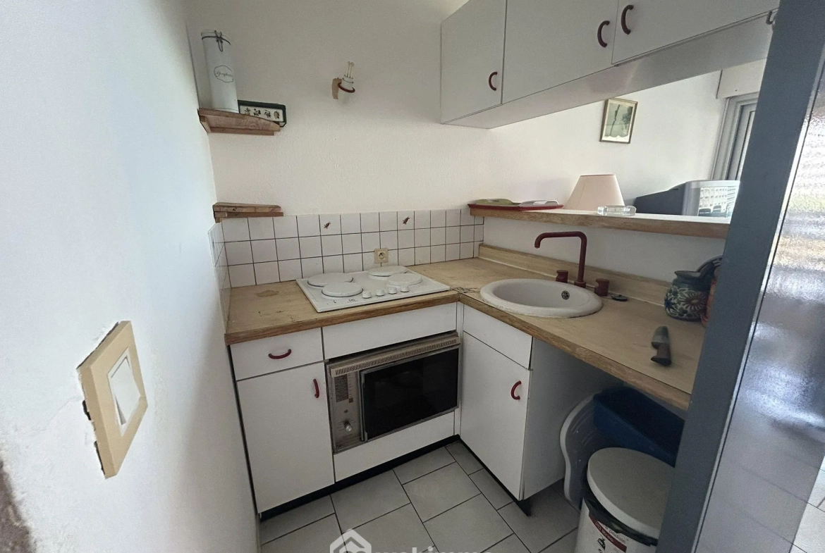 Appartement 2 pièces avec terrasse et vue mer à Canet-Plage Sud 