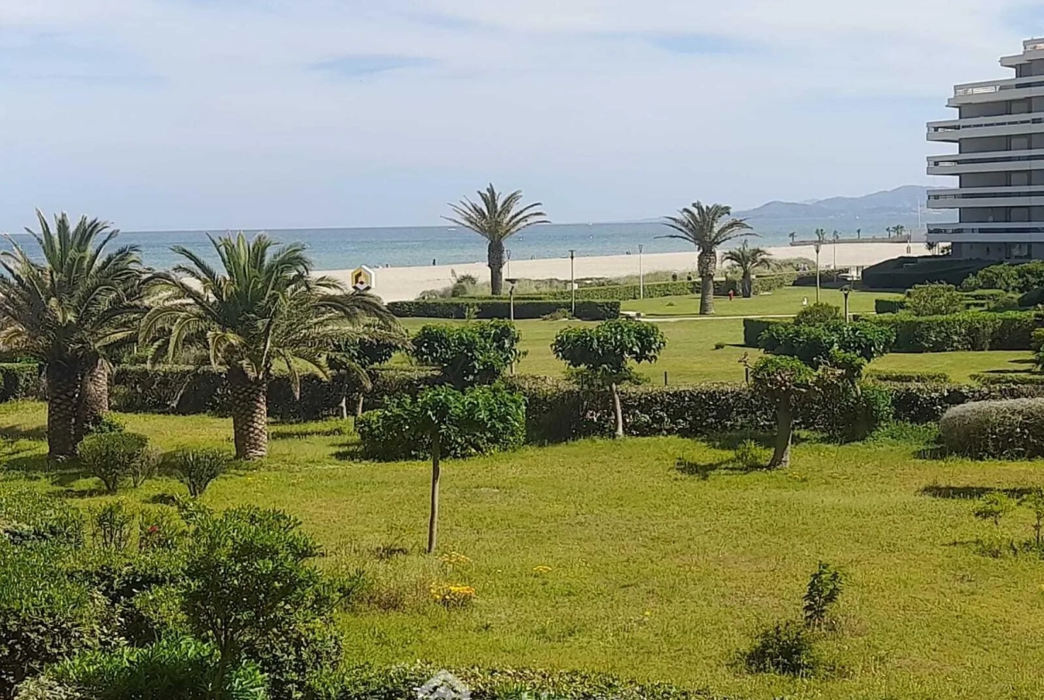 Appartement 2 pièces avec terrasse et vue mer à Canet-Plage Sud 