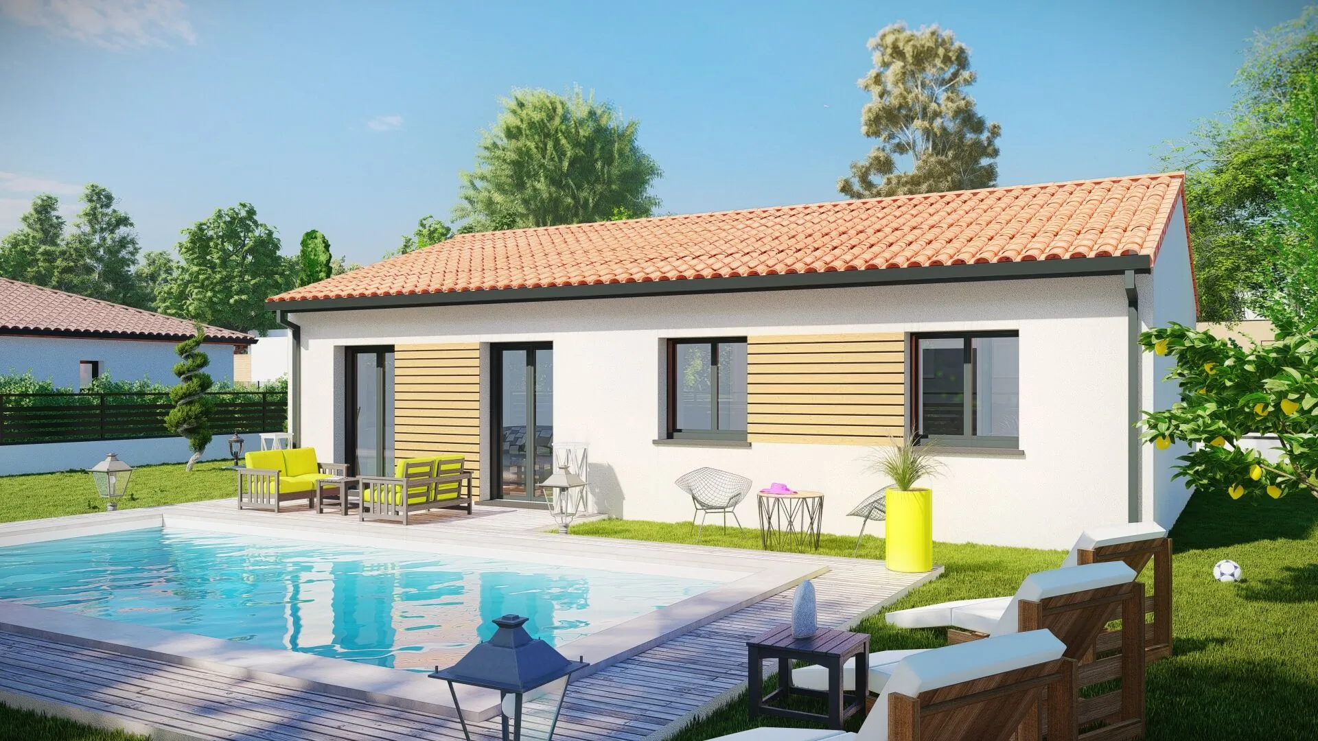 Maison neuve T4 à Saint-Jean sur terrain de 605 m² - Construction personnalisée 
