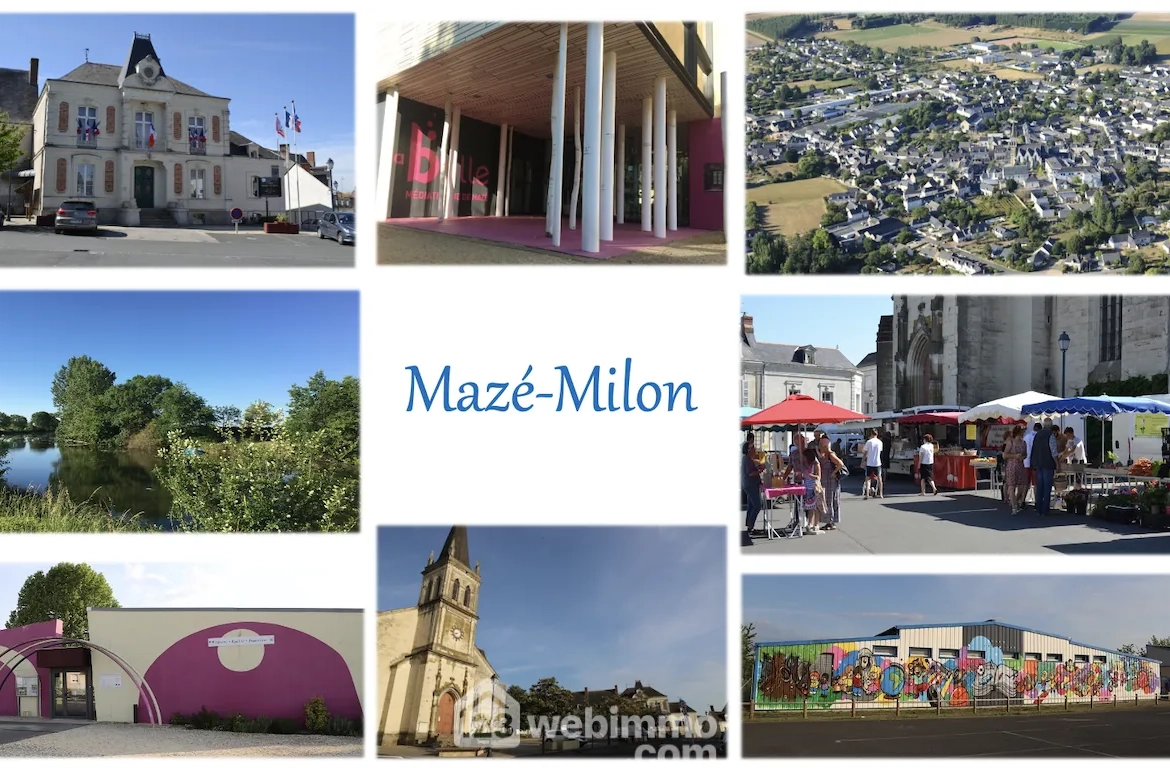 Terrain constructible de 2000 m² à Mazé-Milon proche Angers-Saumur 