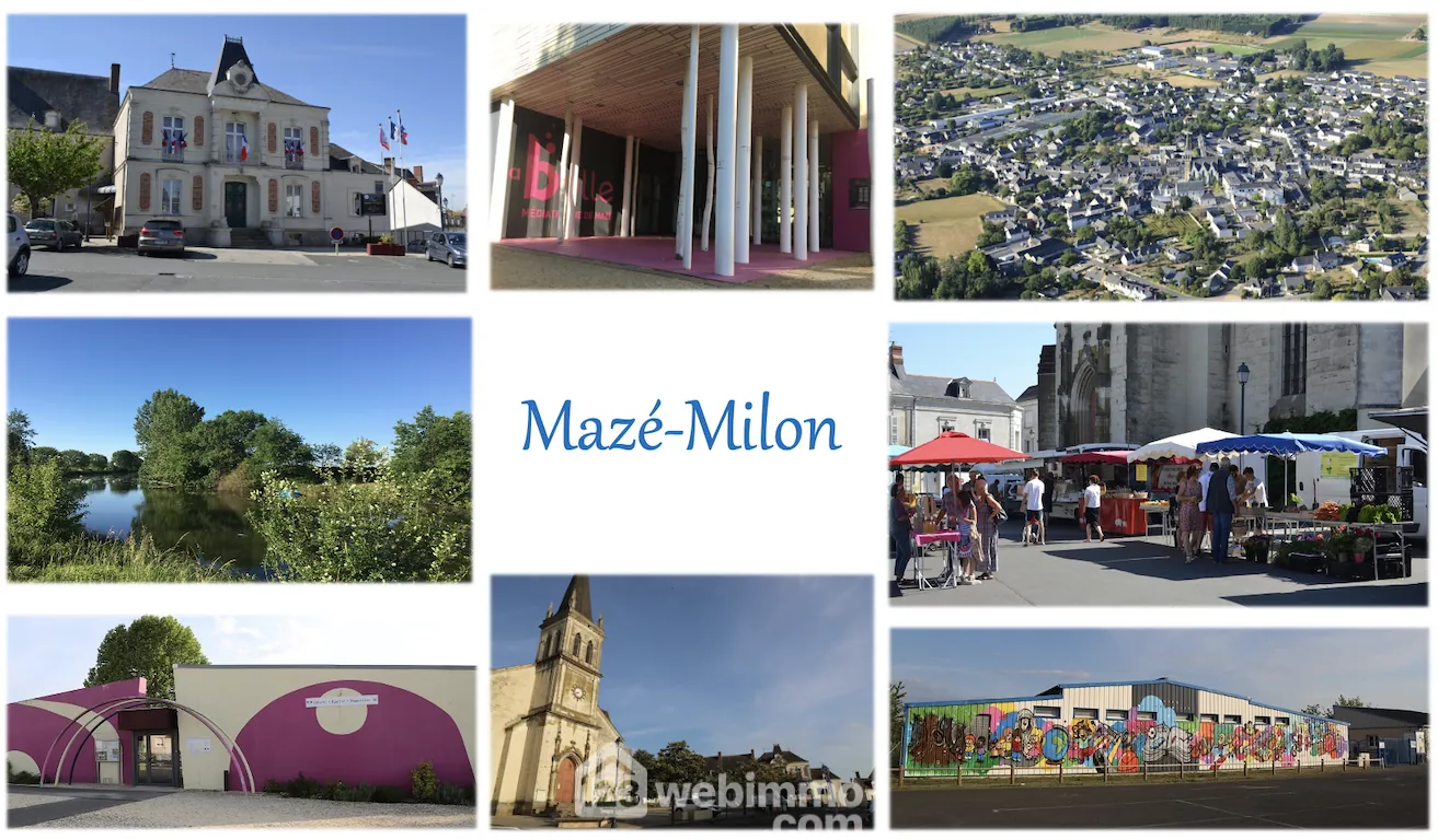 Terrain constructible de 2000 m² à Mazé-Milon proche Angers-Saumur 