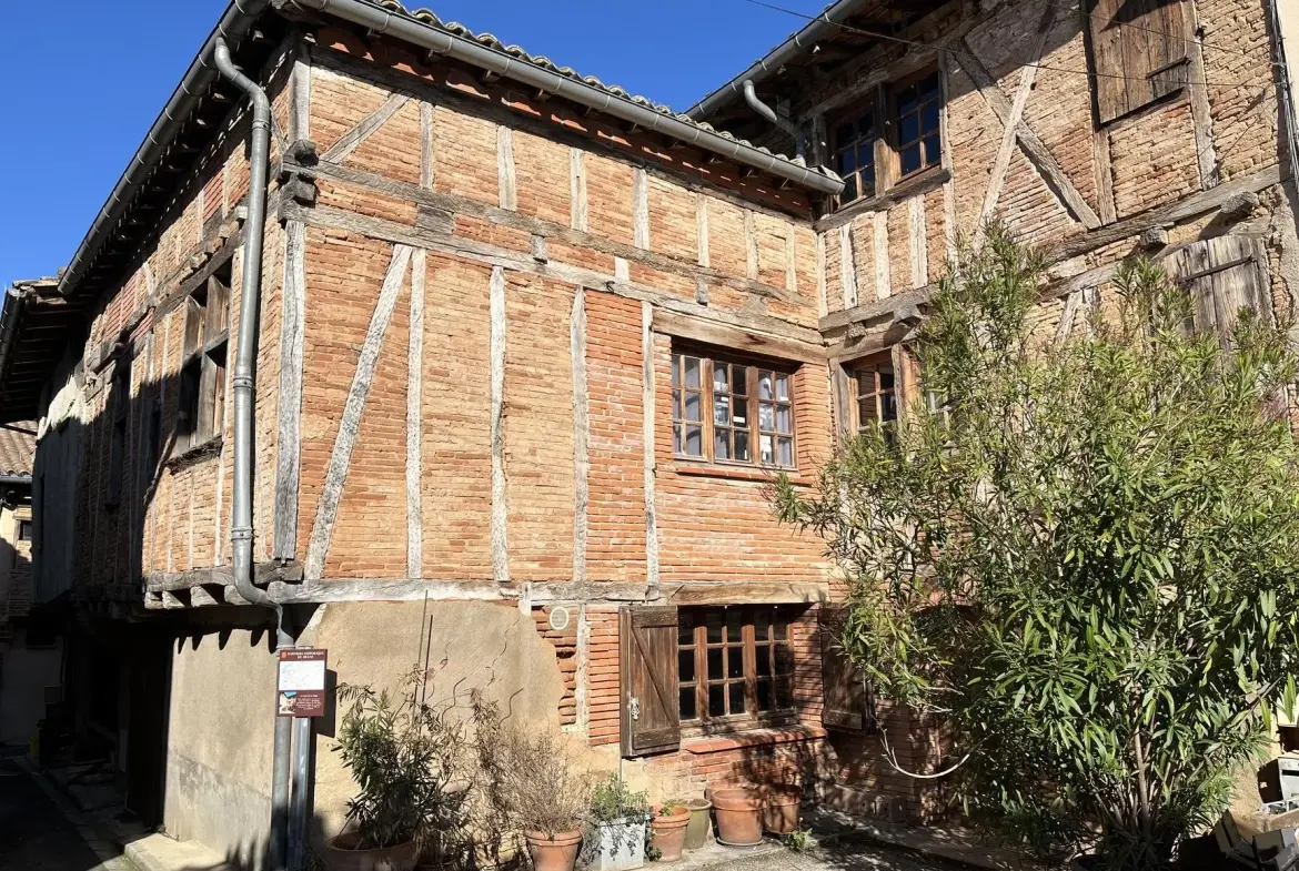 Magnifique maison de village du XVIe siècle à Gaillac avec terrasse et potentiel hôtel ou famille 