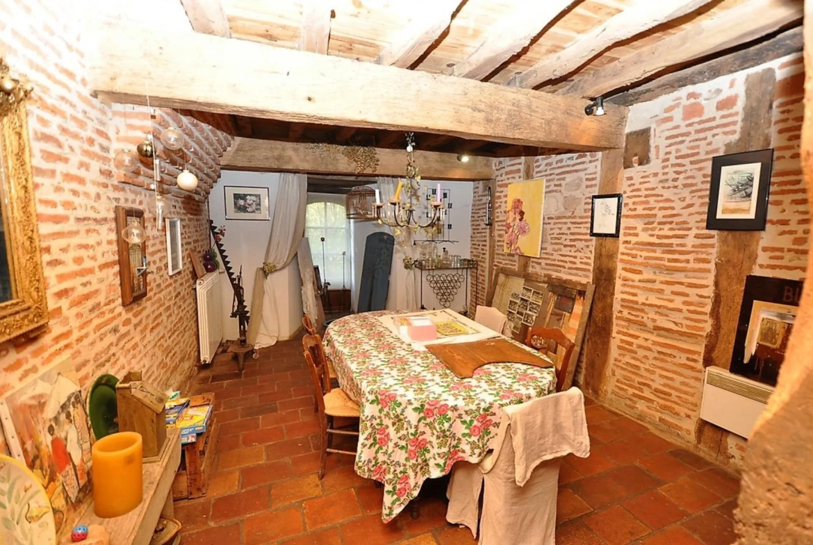 Magnifique maison de village du XVIe siècle à Gaillac avec terrasse et potentiel hôtel ou famille 