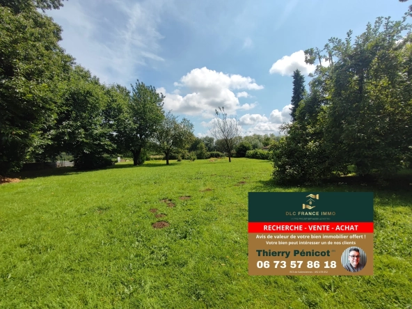 Très beau terrain constructible de 1200 m² à Vieux-Reng, proche Maubeuge
