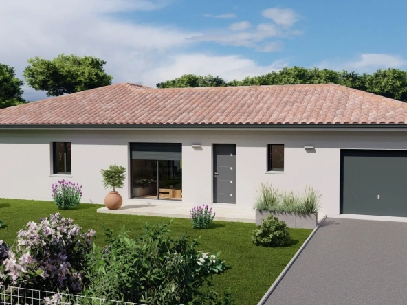 Terrain constructible de 555 m² + Maison de 112 m² à Saint Perdon