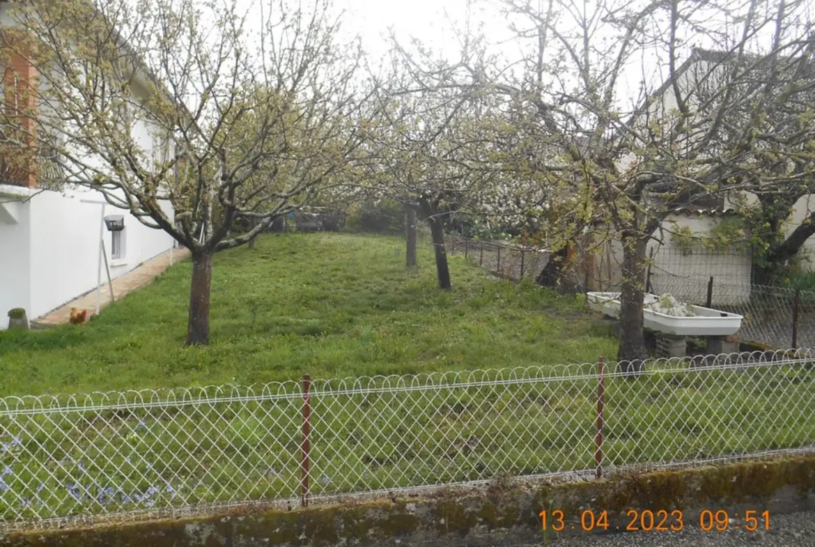 Maison de village avec terrain arboré à Gaillac – proche commodités 