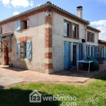 À vendre en viager occupé une maison de 155 m² à Auvillar (82) avec terrasse et garage