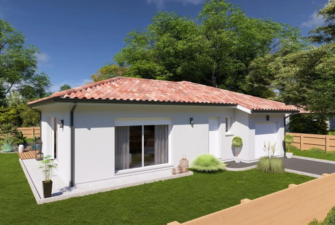 Maison neuve 3 chambres avec garage à Candresse - Projet clé en main 