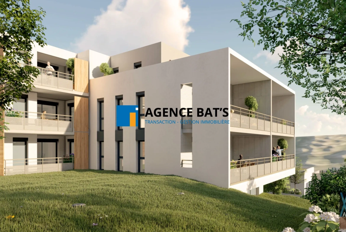 Appartement T3 neuf avec terrasse de 11 m² à Saint-Genest-Lerpt 