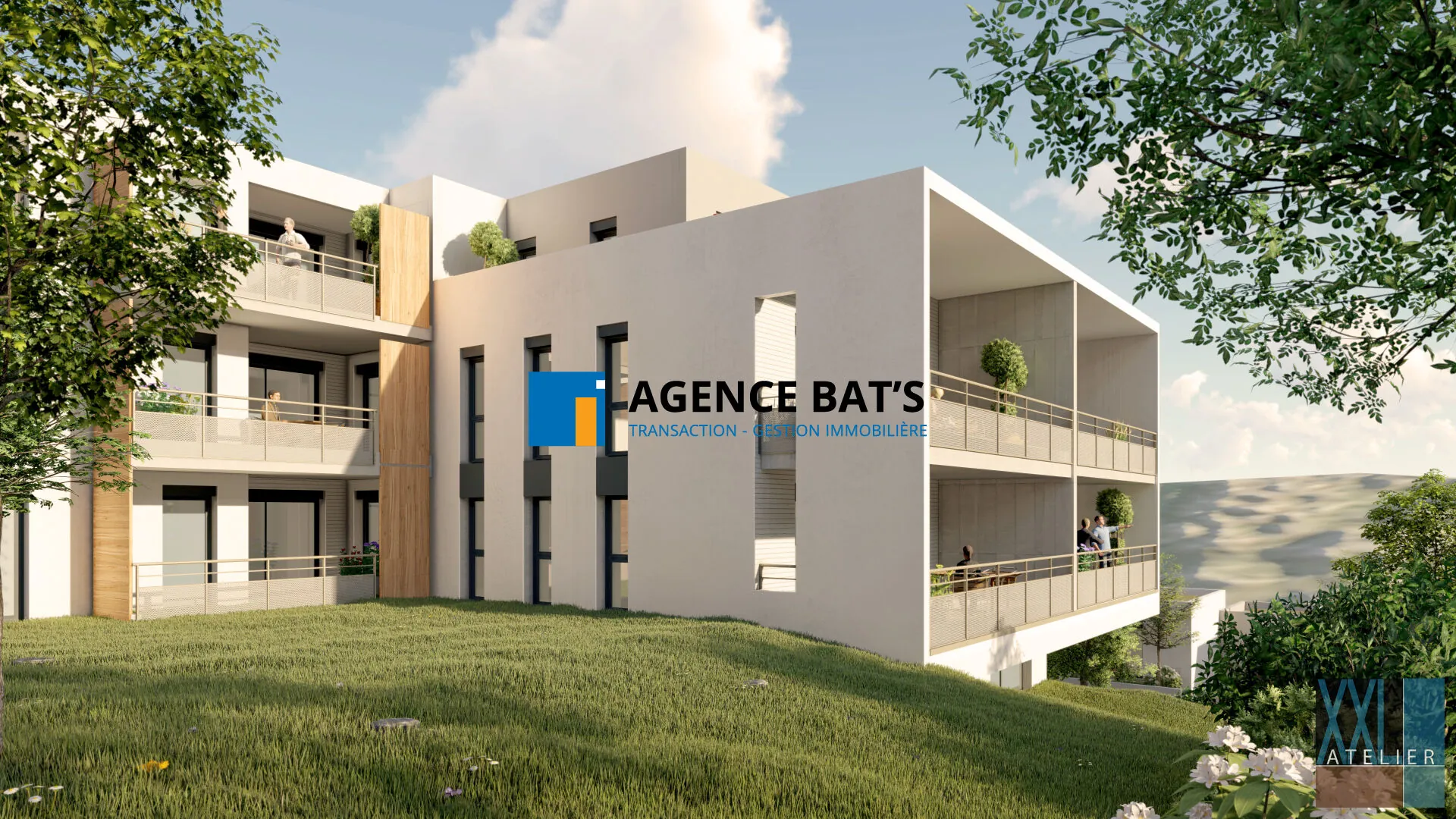 Appartement T3 neuf avec terrasse de 11 m² à Saint-Genest-Lerpt 