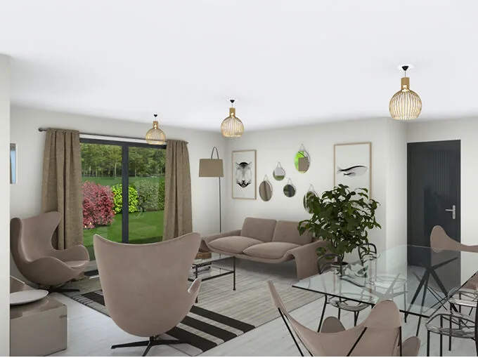 Maison neuve à Aureilhan : 3 chambres, garage et terrain de 467 m² 