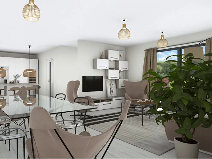 Maison neuve à Aureilhan : 3 chambres, garage et terrain de 467 m² 