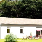 Maison neuve à Cours-de-Pile avec 3 chambres et grand terrain arboré