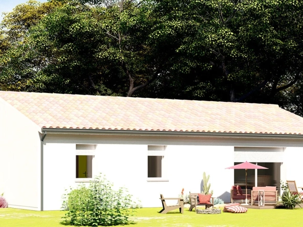 Maison neuve à Cours-de-Pile avec 3 chambres et grand terrain arboré