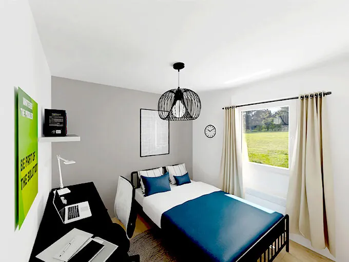 Maison neuve à Cours-de-Pile avec 3 chambres et grand terrain arboré 