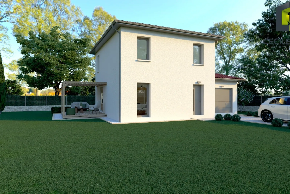Maison neuve à Commelle Veyray de 93 m² avec 3 chambres - Projet clé en main 
