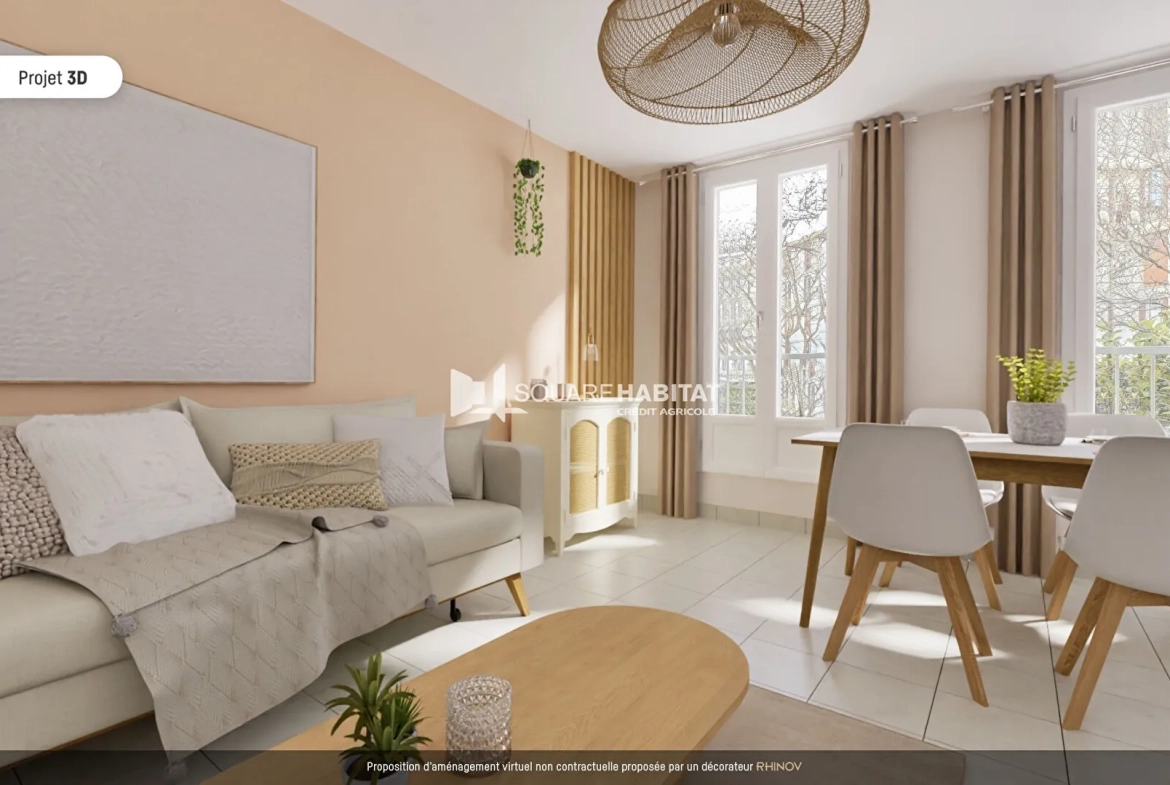 Appartement T4 de 62 m² à Marseille 9 - La Pauline, proche commodités 