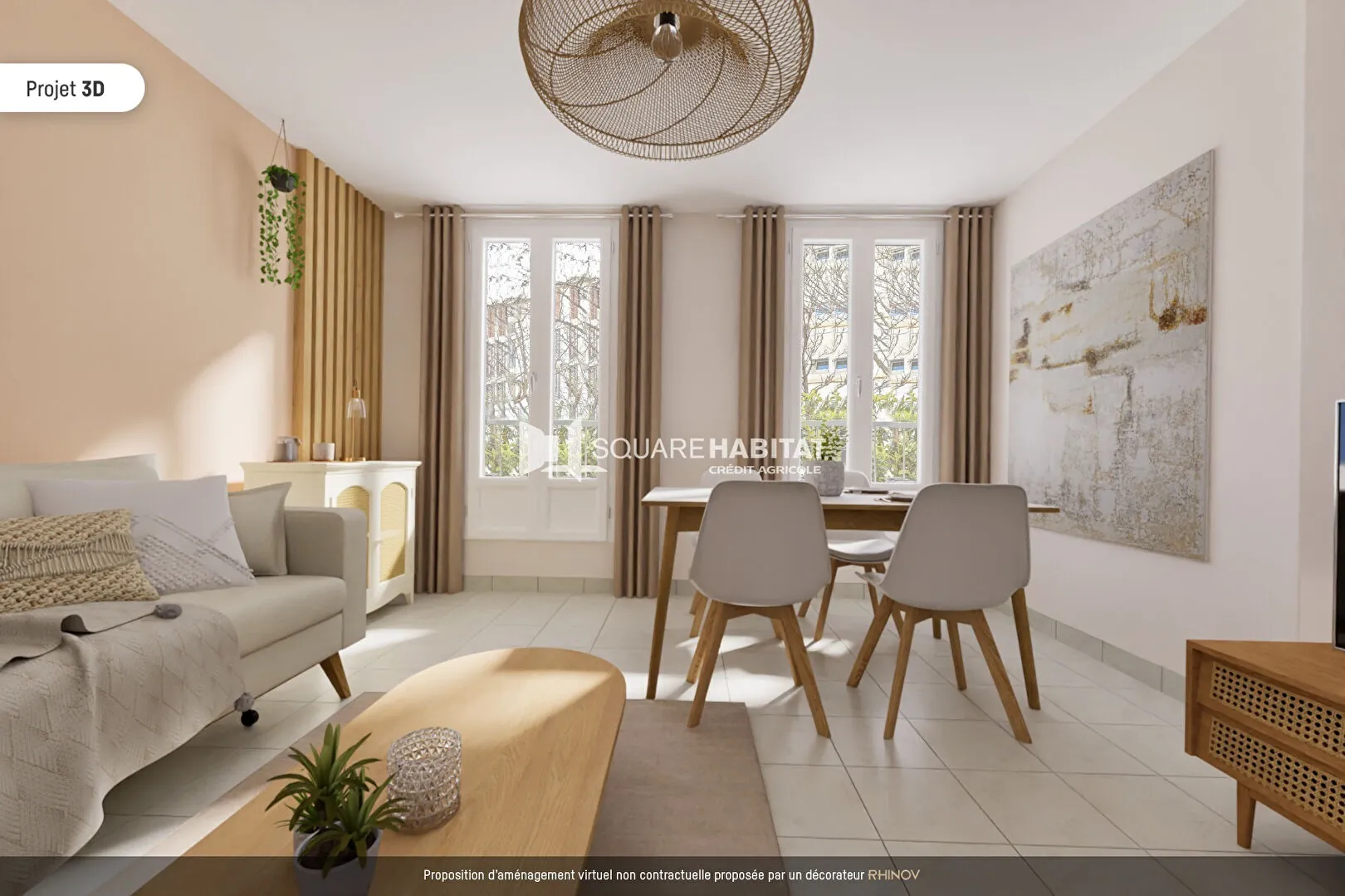 Appartement T4 de 62 m² à Marseille 9 - La Pauline, proche commodités 