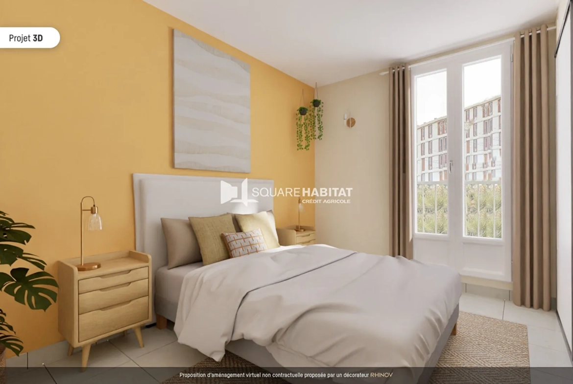 Appartement T4 de 62 m² à Marseille 9 - La Pauline, proche commodités 