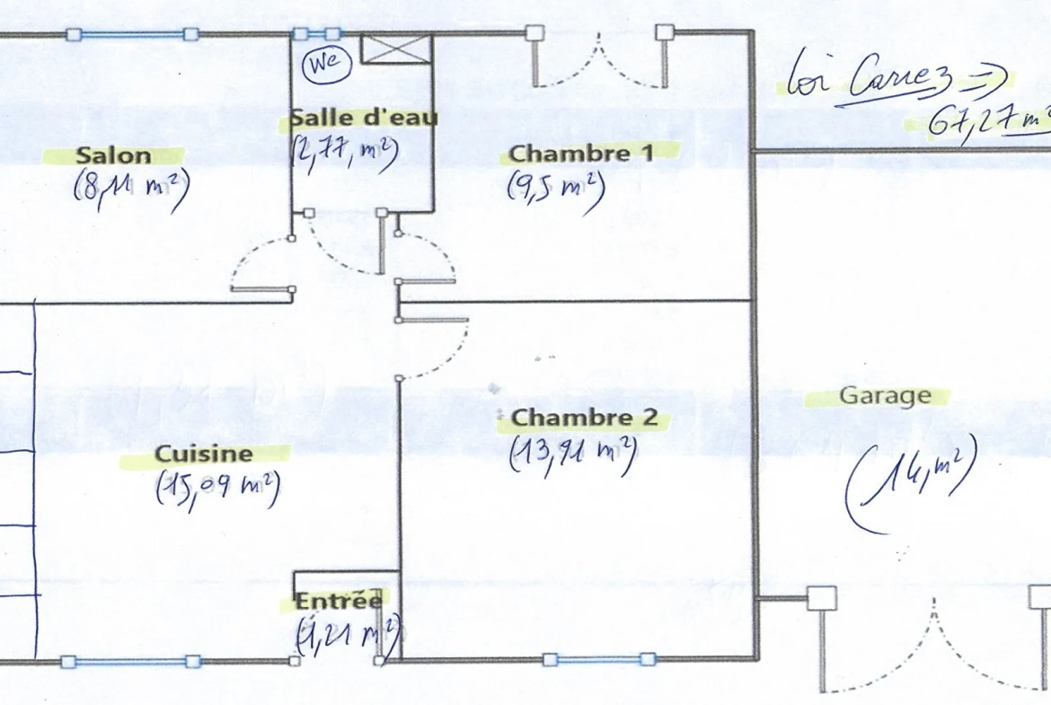 Appartement T3 rénové à Ascain avec garage, remise et cour – 50,59 m² 