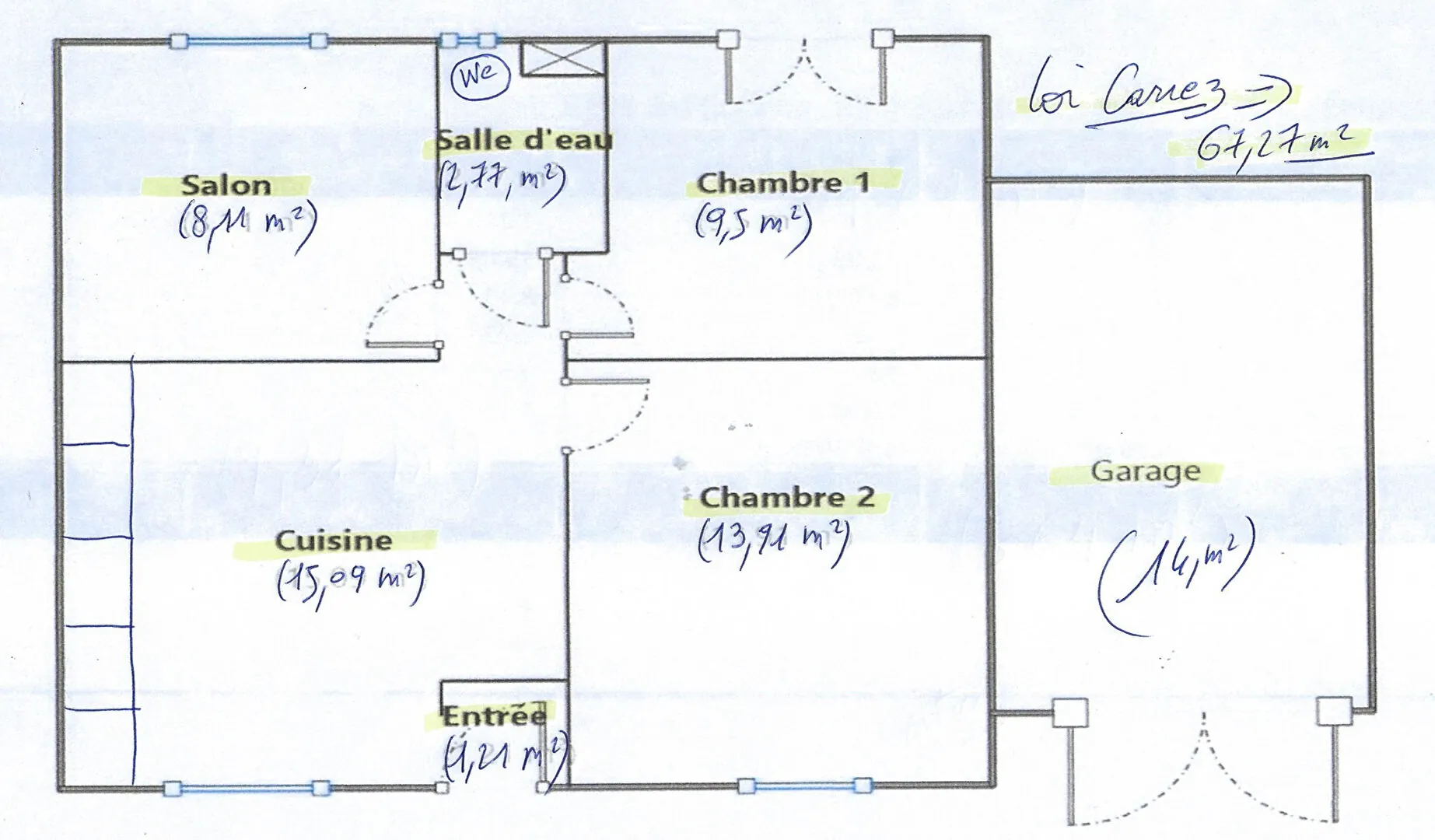 Appartement T3 rénové à Ascain avec garage, remise et cour – 50,59 m² 