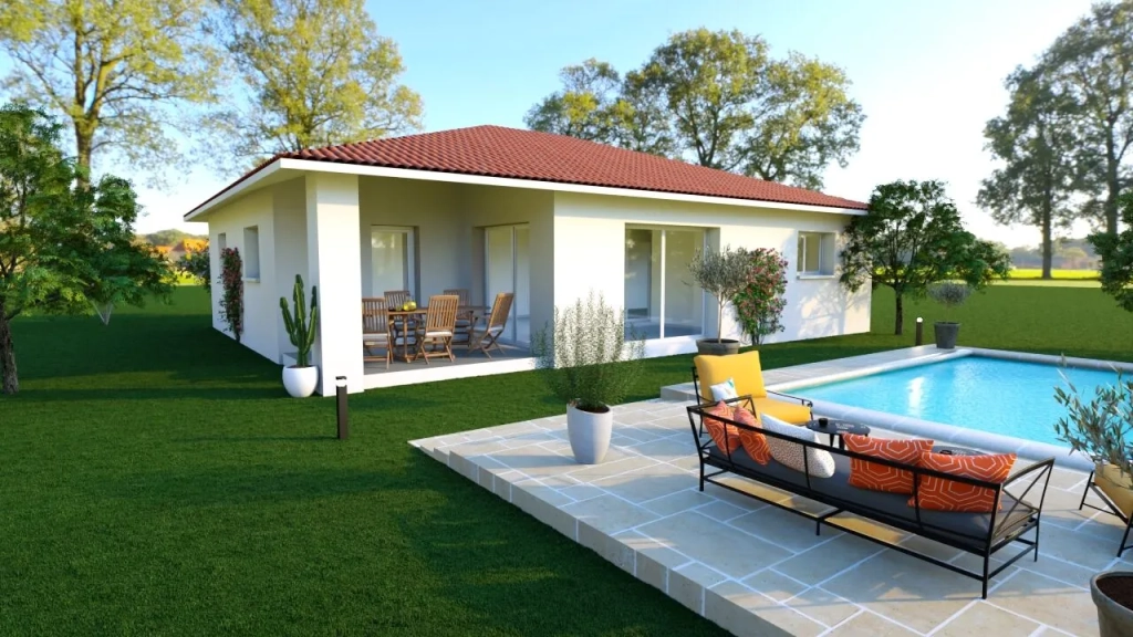 Maisons neuves à Castets : 3 chambres + garage sur terrain de 526 m²