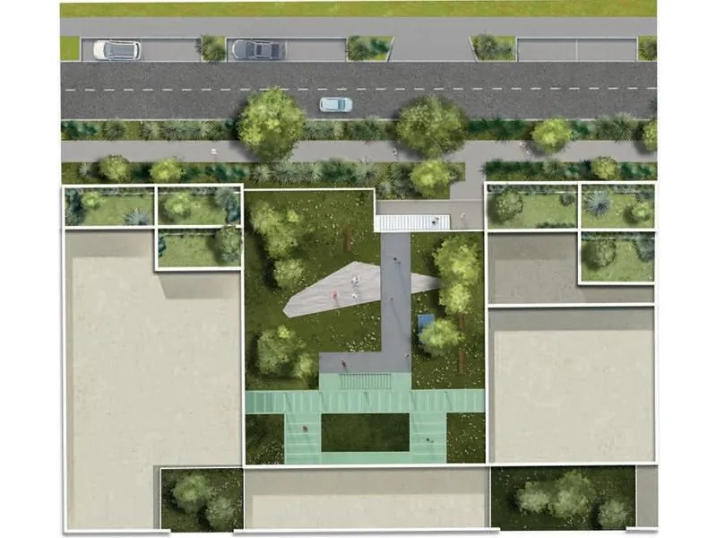Appartement étudiant neuf de 26 m² à Lormont avec services et espaces verts 