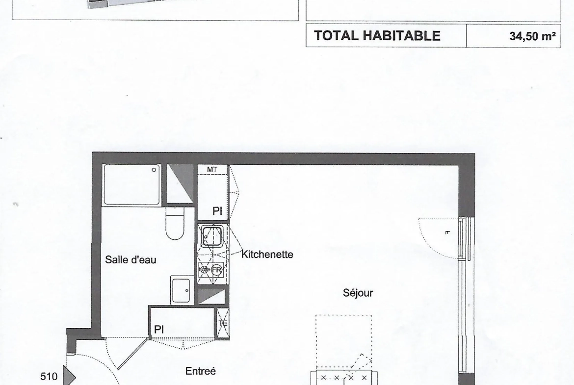Appartement étudiant neuf de 26 m² à Lormont avec services et espaces verts 