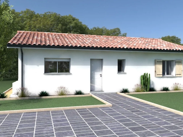Terrain constructible avec maison neuve à Caupenne - 598 m²