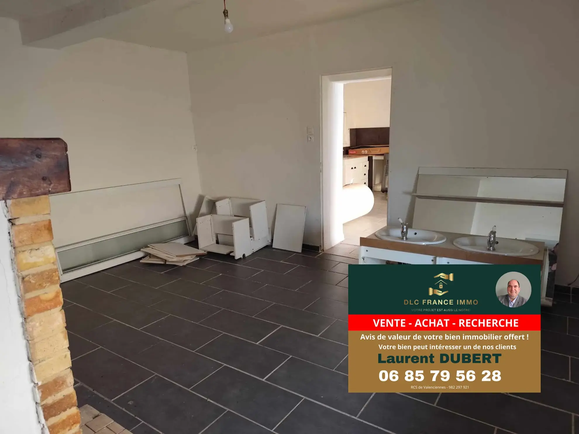 Maison à rénover en pierre à Bachant (59138) avec jardin non attenant 