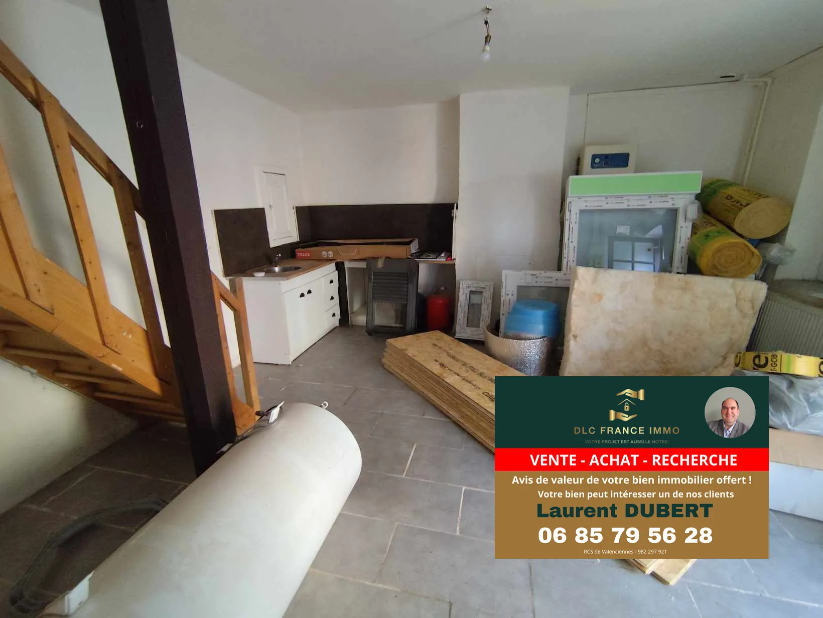Maison à rénover en pierre à Bachant (59138) avec jardin non attenant 