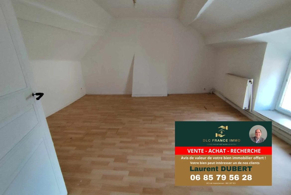 Maison à rénover en pierre à Bachant (59138) avec jardin non attenant 