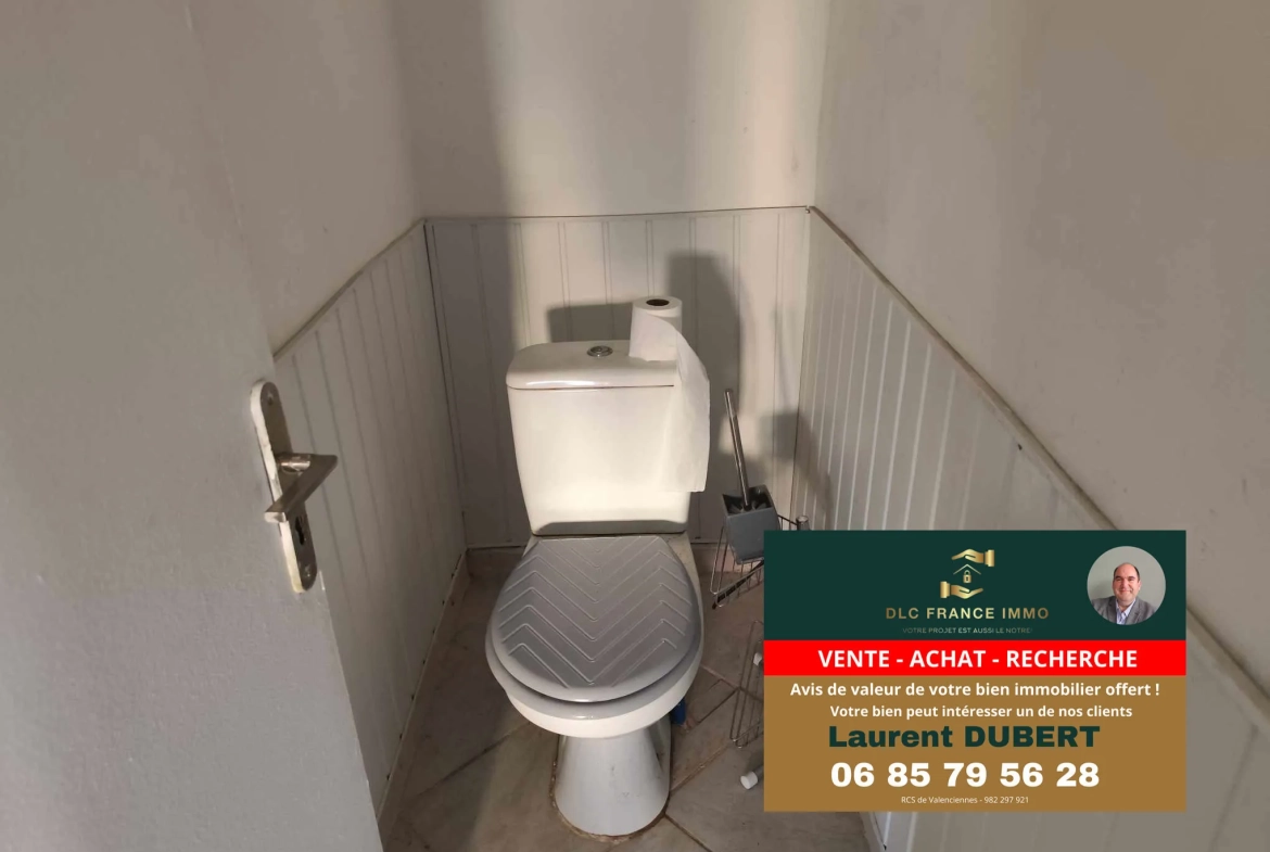 Maison à rénover en pierre à Bachant (59138) avec jardin non attenant 