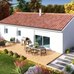 Maison 3 chambres avec terrain de 1600 m² à Faux, prix à partir de 172 500 €