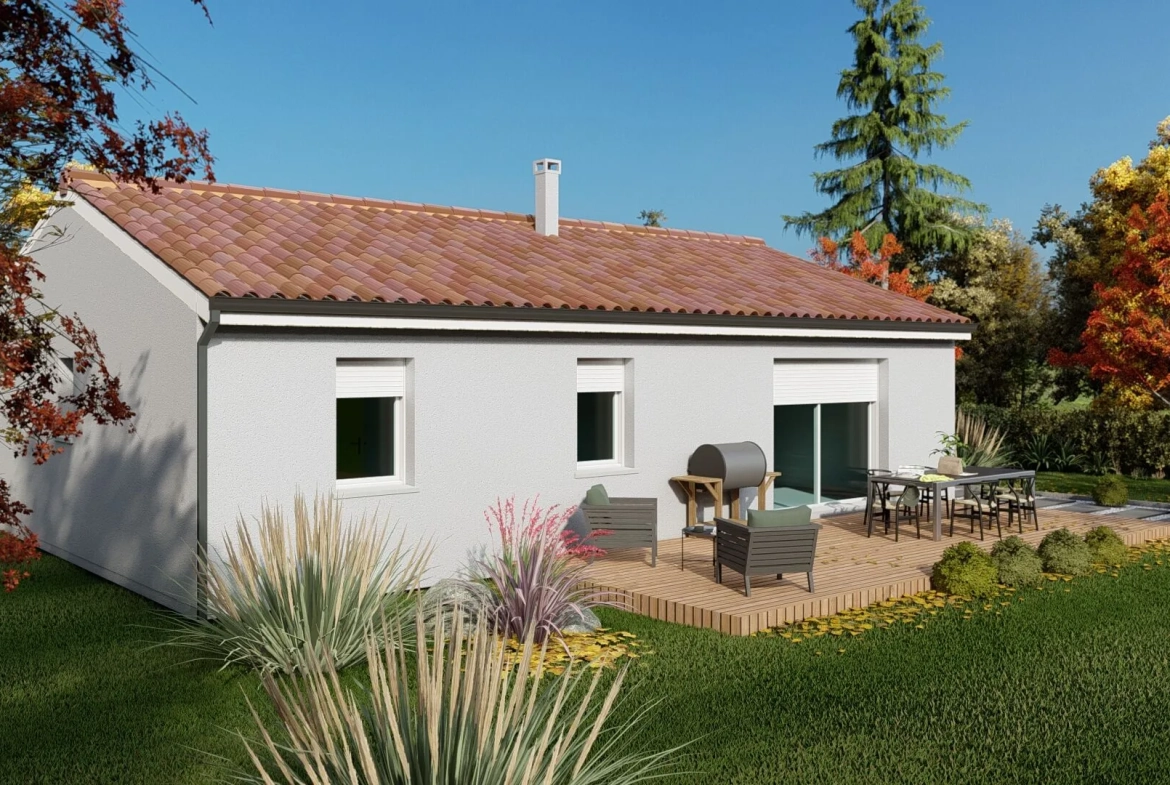 Maison 3 chambres avec terrain de 1600 m² à Faux, prix à partir de 172 500 € 
