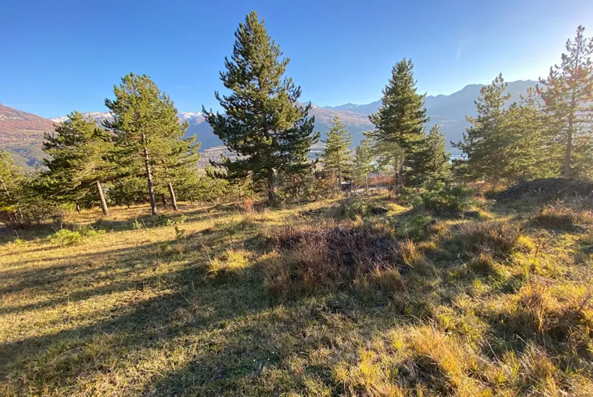 Terrains viabilisés à Embrun proche du lac et des commodités 