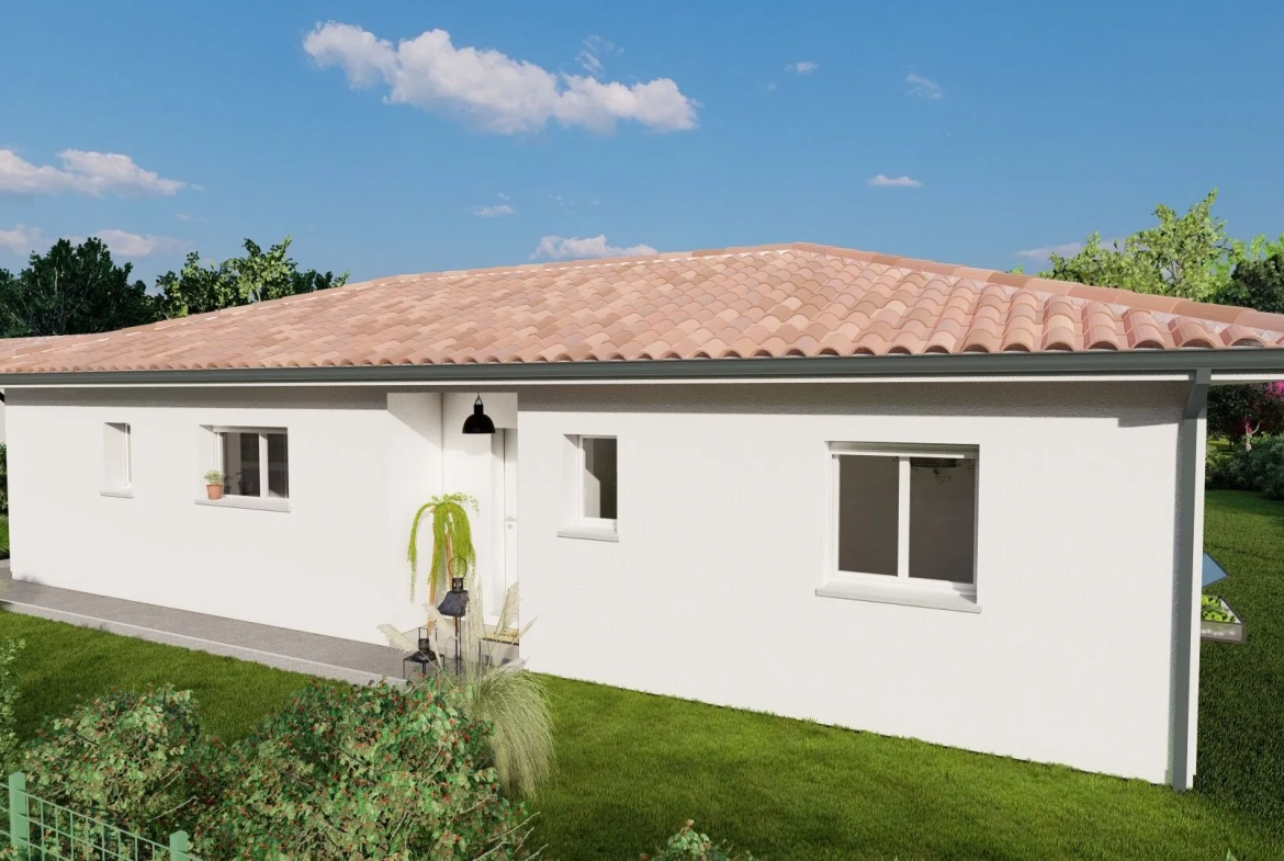 Maison neuve moderne à Saint-Sever avec terrain de 510 m² 